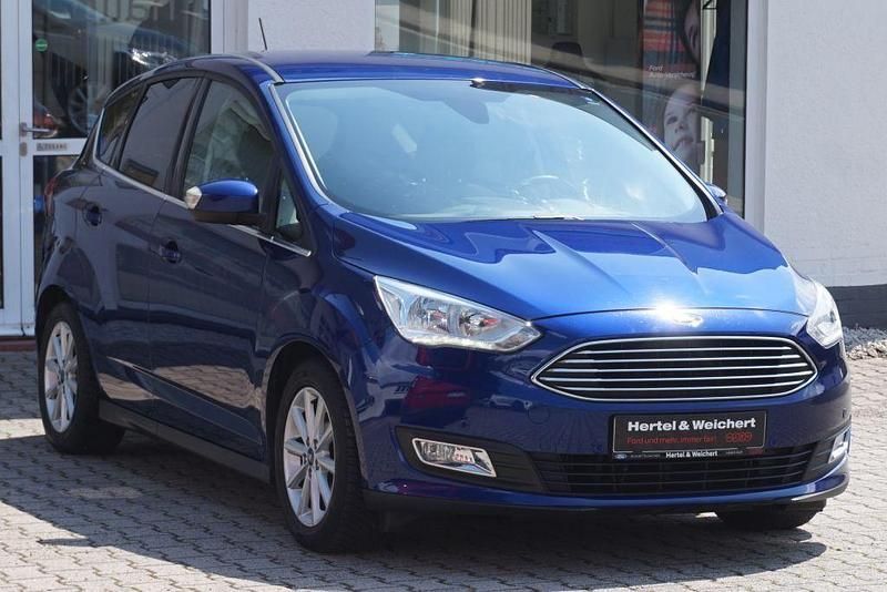 Blau Gebraucht 2017 Ford C-MAX Titanium Van / Kleinbus | 9.990 € (Fairer Preis) - Bild 1/4