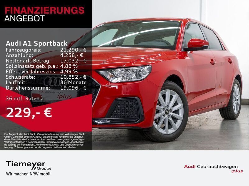Gelb Gebraucht 2024 Audi A1 Sportback Advanced Kleinwagen | 21.290 € (Superpreis) - Bild 1/4