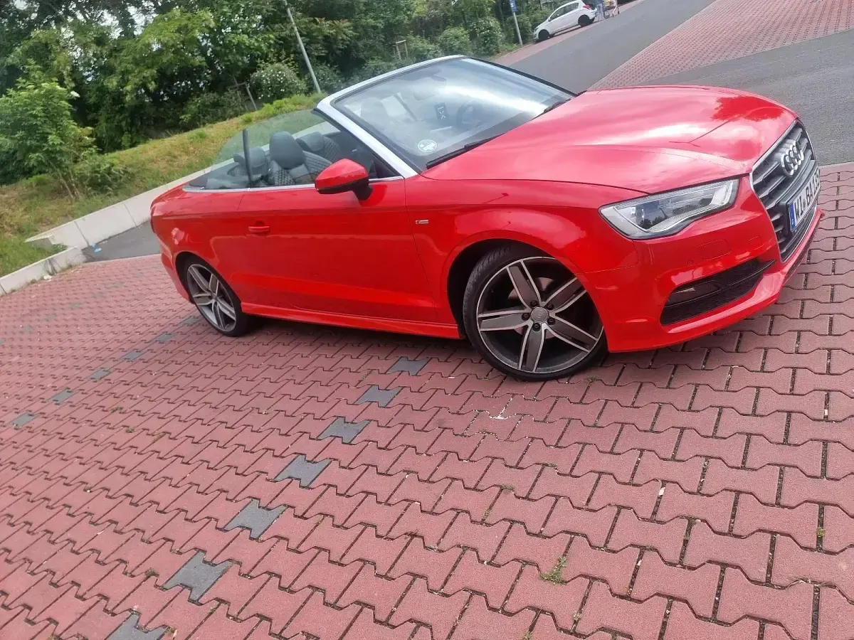 Brugt Audi A3 Cabriolet S-Line 150 HK (110 kW) 2016 Rød Cabriolet