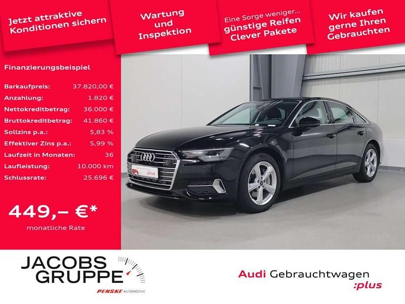 Brillantschwarz Gebraucht 2023 Audi A6 Sport Limousine | 37.820 € (Guter Preis) - Bild 1/4