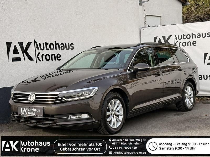 Black oak brown metallic Gebraucht 2016 VW Passat Comfortline Kombi | 10.970 € (Superpreis) - Bild 1/4