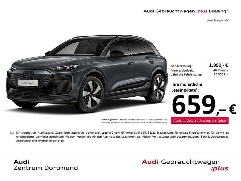 Gebraucht Audi Q6 e-tron S-Line 284 kW (387 PS) 2024 Daytonagrau perleffekt SUV
