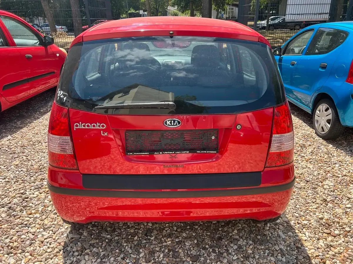 Gebraucht Kia Picanto 65 PS (47 kW) 2007 Rot Kleinwagen