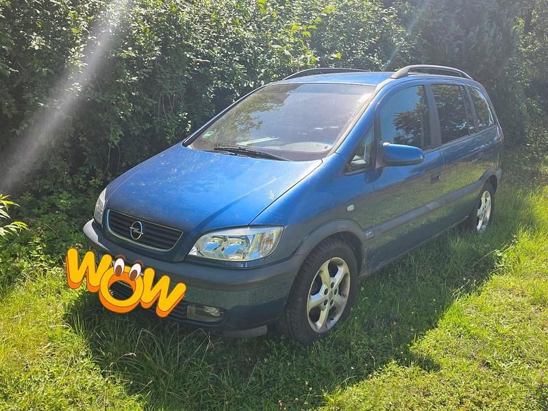 Blau Gebraucht 2002 Opel Zafira Van / Kleinbus | 1.249 € (Guter Preis) - Bild 1/4