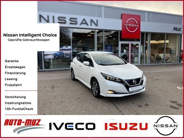 Brilliant white (m) Gebraucht 2021 Nissan Leaf Acenta Kleinwagen | 16.500 € (Fairer Preis) - Bild 1/4