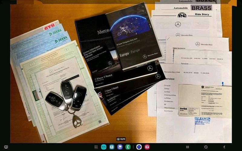 Gebraucht Mercedes C180 156 PS (114 kW) 2018 Rot Kombi