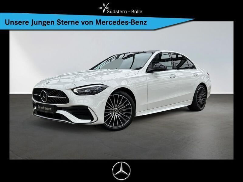 Polar white Gebraucht 2024 Mercedes C300 AMG Limousine | 52.720 € (Teuer) - Bild 1/4