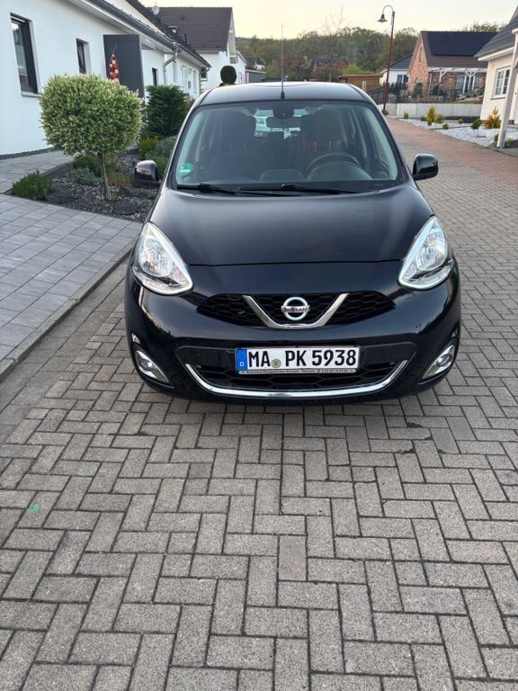 Schwarz Gebraucht 2017 Nissan Micra Acenta Kleinwagen | 4.990 € (Guter Preis) - Bild 1/4