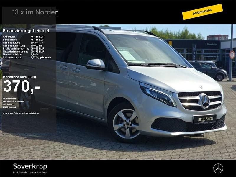 Silber Gebraucht 2021 Mercedes V220 Edition Van / Kleinbus | 45.350 € (Fairer Preis) - Bild 1/4