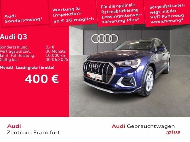 Navarrablau metallic Gebraucht 2024 Audi Q3 Advanced SUV | 38.349 € (Fairer Preis) - Bild 1/2