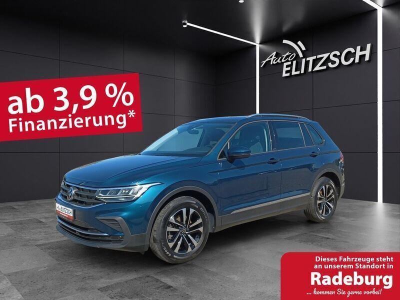Blau Gebraucht 2021 VW Tiguan United SUV | 24.950 € (Fairer Preis) - Bild 1/4