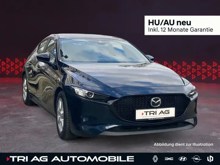 Blau Gebraucht 2019 Mazda 3 Limousine | 15.555 € (Fairer Preis) - Bild 1/4