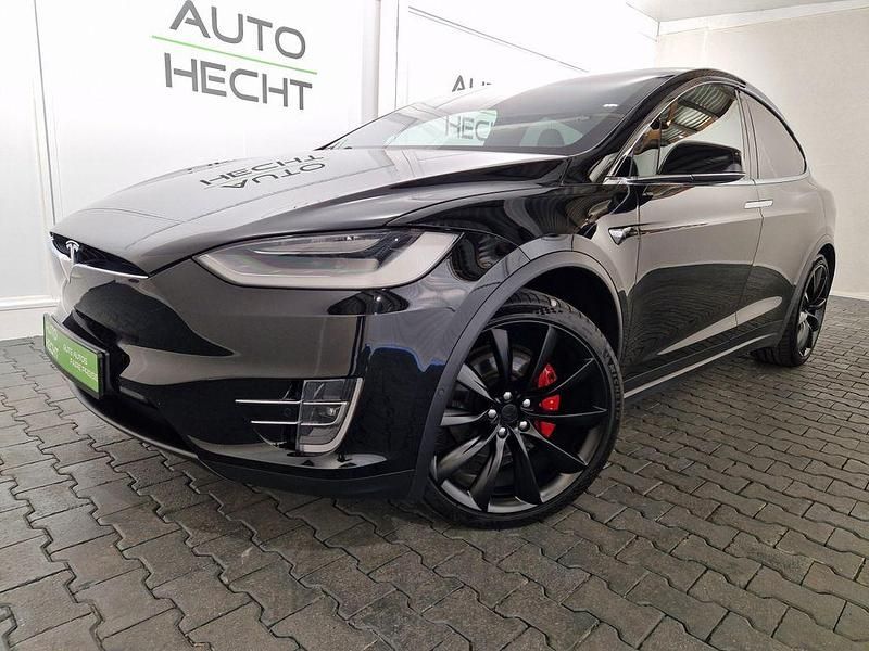 Solid black Gebraucht 2020 Tesla Model X Performance SUV | 53.500 € (Teuer) - Bild 1/4