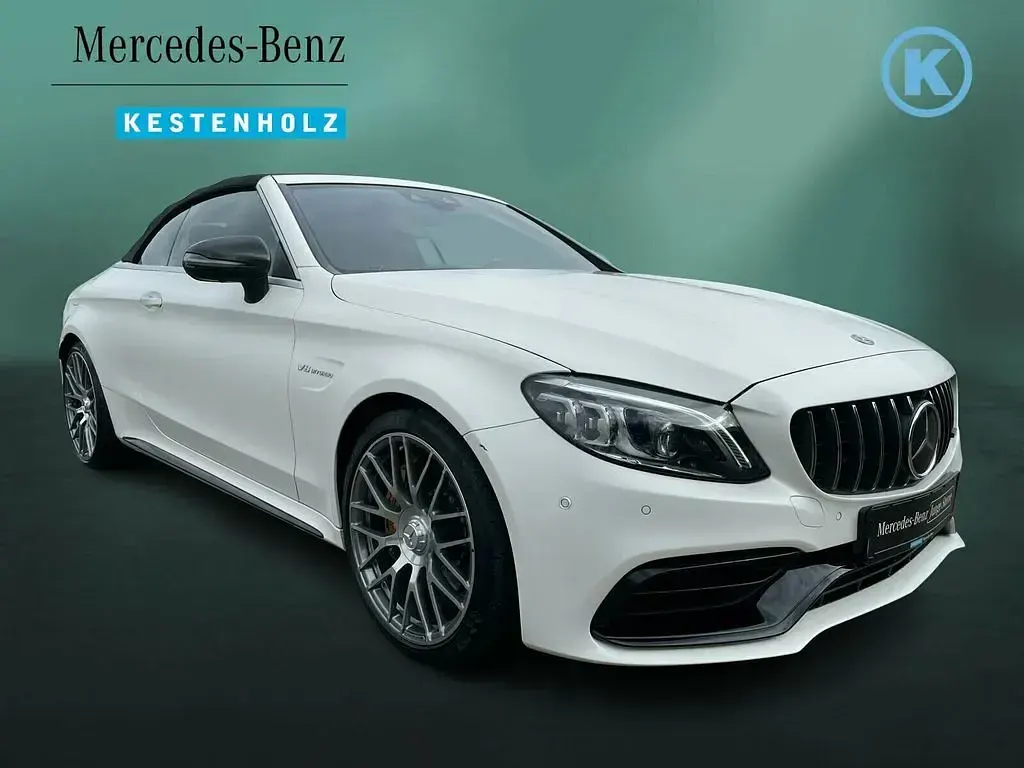 Gebraucht Mercedes C63S AMG AMG 510 PS (375 kW) 2021 Designo kaschmirweiß magno Cabrio