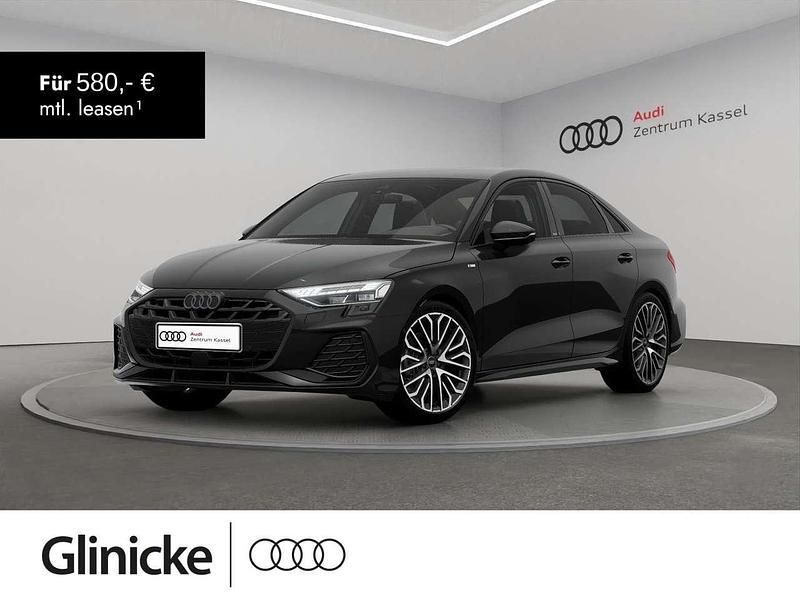 Mythosschwarz metallic Neu 2025 Audi A3 S-Line Limousine | 43.290 € (Fairer Preis) - Bild 1/3