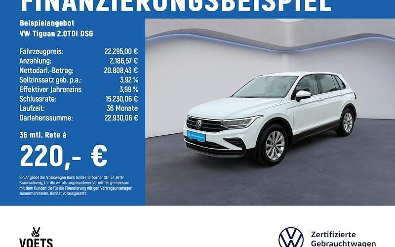 Gebraucht VW Tiguan 150 PS (110 kW) 2022 Weiß SUV