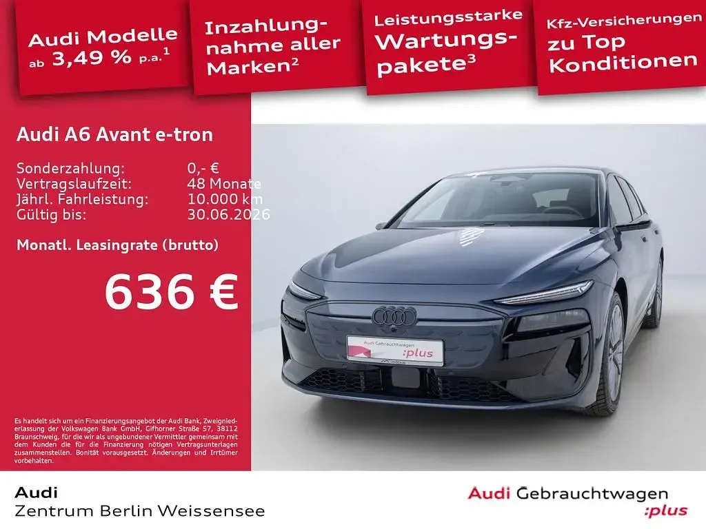 Gebraucht Audi A6 e-tron Ambiente 210 kW (286 PS) 2025 Plasmablau metallic Kombi