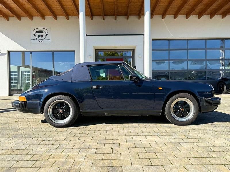 Blau Gebraucht 1989 Porsche 911 Cabrio | 64.880 € - Bild 1/4