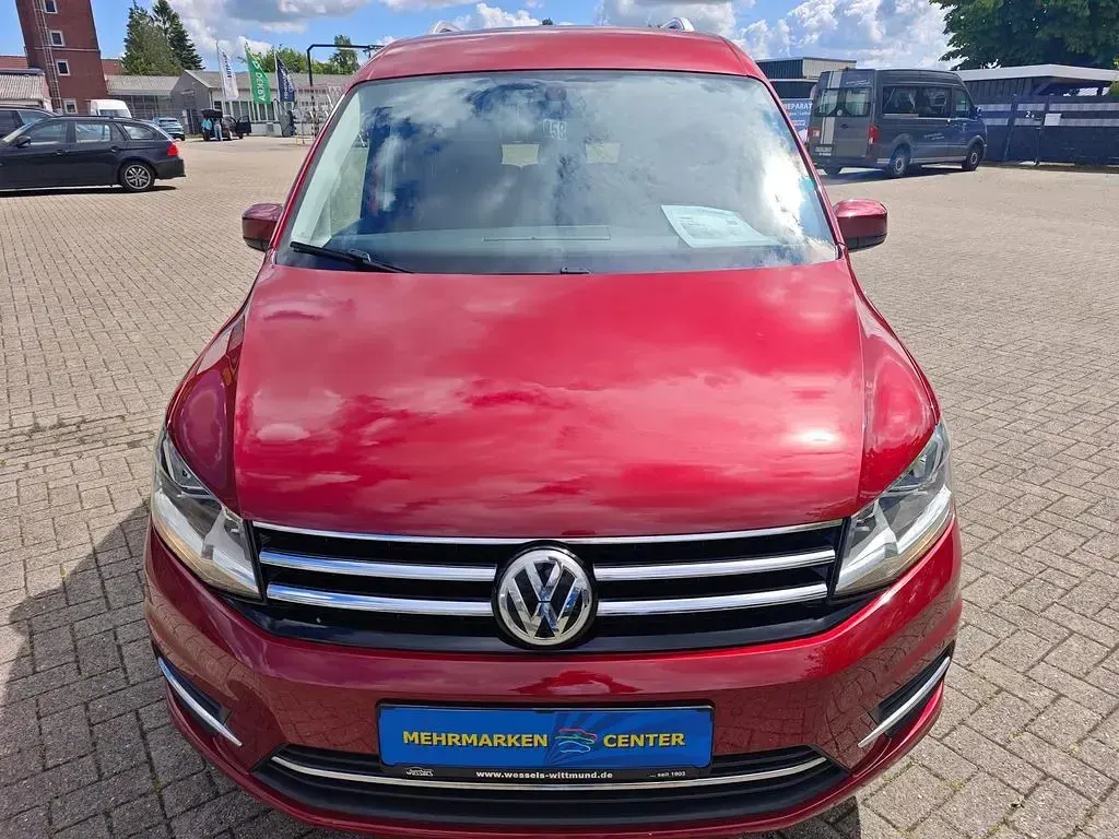 Gebraucht VW Caddy Trendline 125 PS (91 kW) 2015 Rot Van / Kleinbus