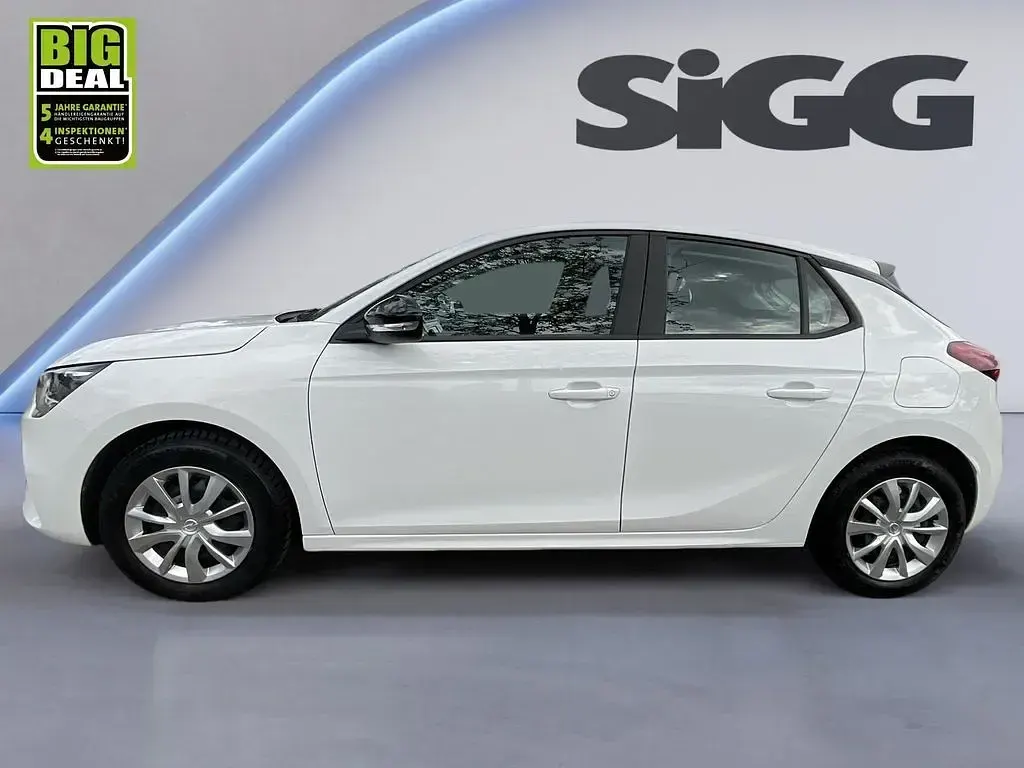 Gebraucht Opel Corsa Edition 75 PS (55 kW) 2023 Jade weiss/arktis weiss Kleinwagen