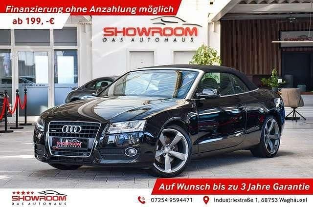 Schwarz (phantomschwarz) Gebraucht 2011 Audi A5 S-Line Cabrio | 19.290 € - Bild 1/4