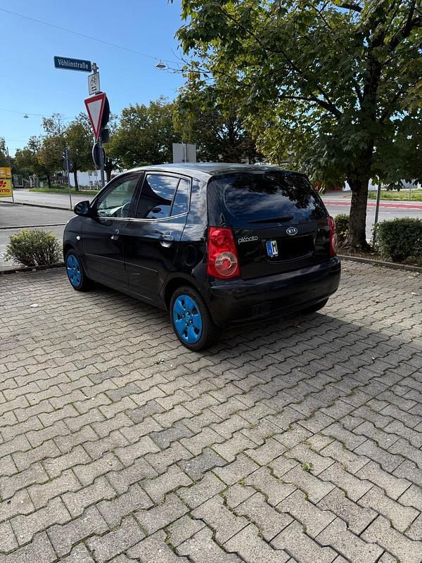 Schwarz Gebraucht 2008 Kia Picanto Kleinwagen | 700 € (Superpreis) - Bild 1/4