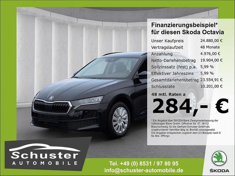 Schwarz Gebraucht 2025 Skoda Octavia Essence Kombi | 24.880 € (Superpreis) - Bild 1/4