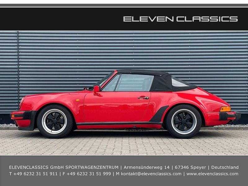 Rot Gebraucht 1985 Porsche 911 Carrera Cabriolet Cabrio | 105.000 € - Bild 1/4
