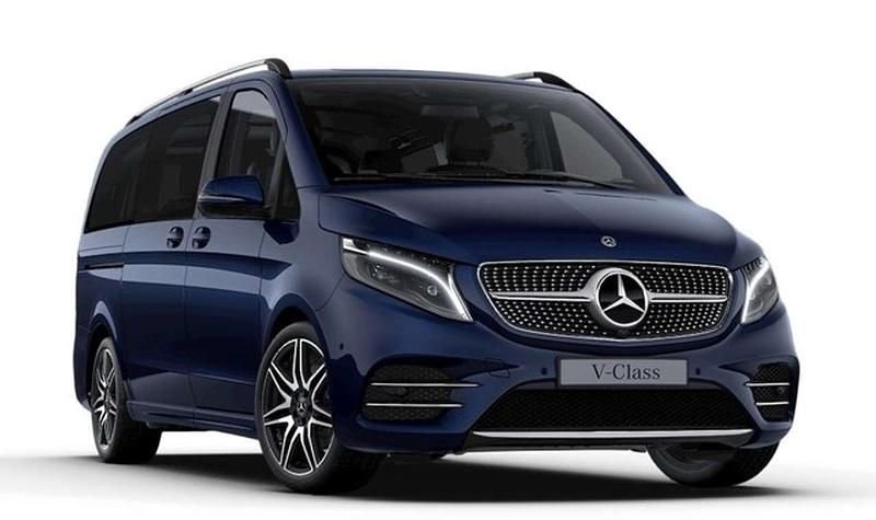 Cavansitblau metallic Gebraucht 2020 Mercedes V250 Sport Edition Van / Kleinbus | 45.780 € (Teuer) - Bild 1/1
