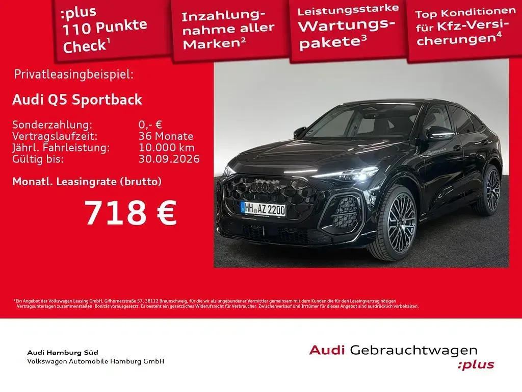 Gebraucht Audi Q5 Sportback Sport 204 PS (150 kW) 2025 Schwarz SUV