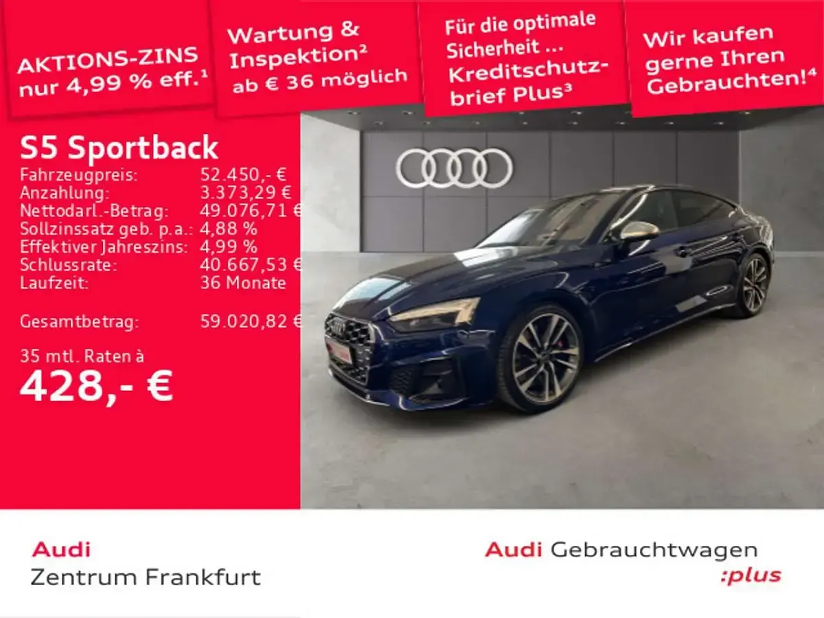 Second-hand Audi S5 341 CP (250 kW) 2024 Albastru Berlinǎ