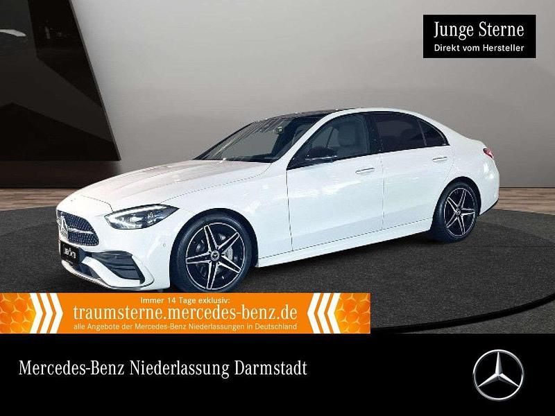 Manufaktur opalithweiß bright Gebraucht 2022 Mercedes C300 AMG Limousine | 40.990 € (Teuer) - Bild 1/3