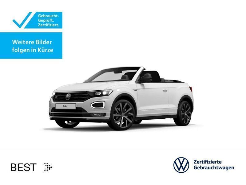 Pure white/schwarz Gebraucht 2020 VW T-Roc Cabriolet Style Cabrio | 26.499 € (Etwas zu teuer) - Bild 1/3