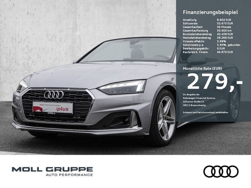 Schwarz Gebraucht 2024 Audi A5 Cabriolet Advanced Plus Cabrio | 46.870 € (Fairer Preis) - Bild 1/3