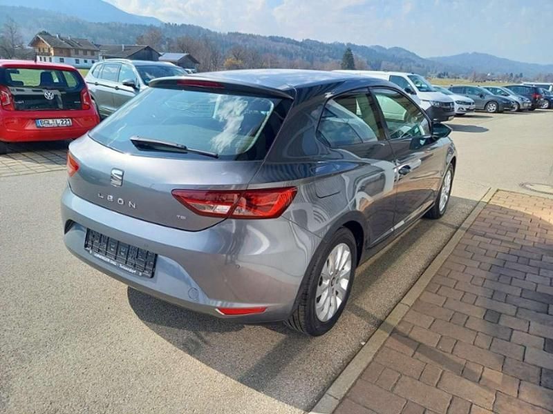 Gebraucht Seat Leon Style 105 PS (77 kW) 2014 D grau/monsungrau/pirineos gr Coupé