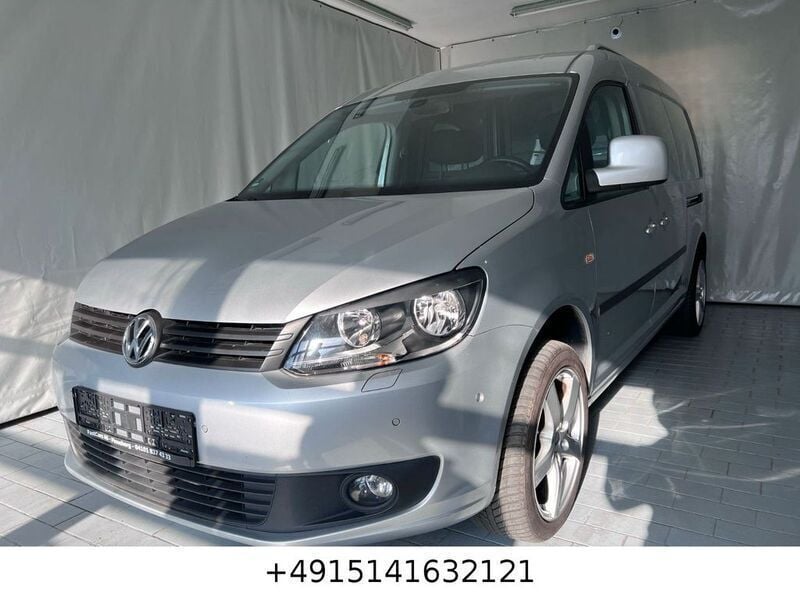 Silber Gebraucht 2014 VW Caddy Maxi Trendline Van / Kleinbus | 12.490 € (Superpreis) - Bild 1/4