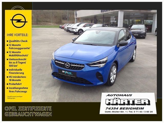 Blau (perlblau) Gebraucht 2023 Opel Corsa Elegance Kleinwagen | 17.400 € (Etwas zu teuer) - Bild 1/4