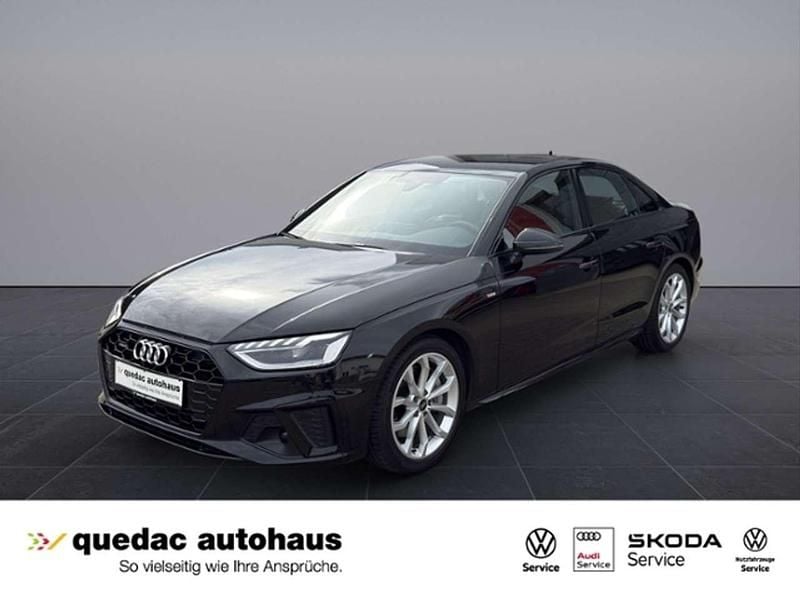 Mythosschwarz metallic Gebraucht 2022 Audi A4 S-Line Limousine | 38.950 € (Fairer Preis) - Bild 1/4
