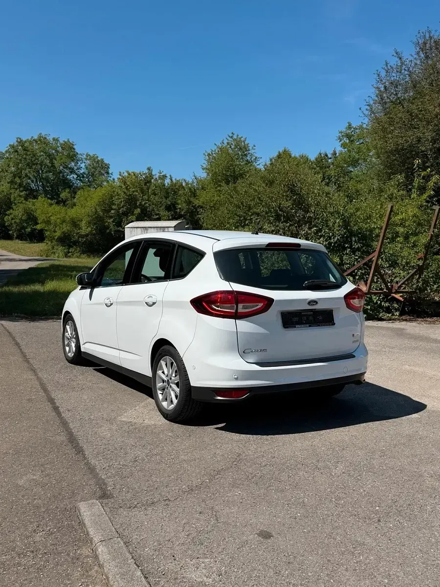 Gebraucht Ford C-MAX Titanium 125 PS (91 kW) 2016 Weiß Van / Kleinbus