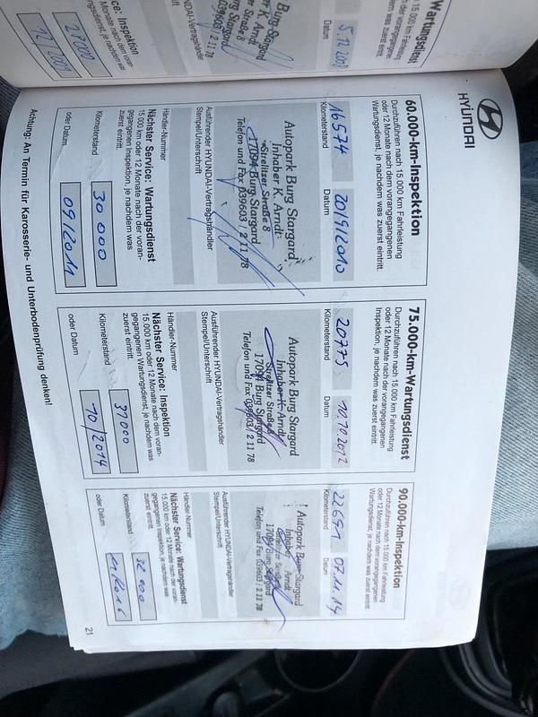 Gebraucht Hyundai Matrix 101 PS (74 kW) 2003 Schwarz Van / Kleinbus