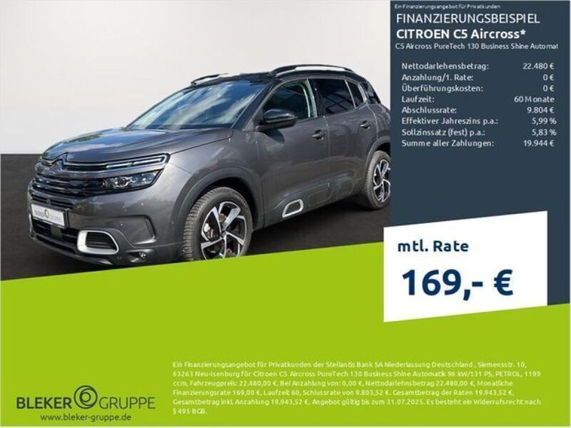 Grau Gebraucht 2021 Citroën C5 Aircross Business Class SUV | 22.480 € (Fairer Preis) - Bild 1/3