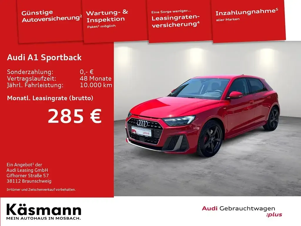 Gebraucht Audi A1 Sportback S-Line 116 PS (85 kW) 2025 Progressivrot metallic Kleinwagen
