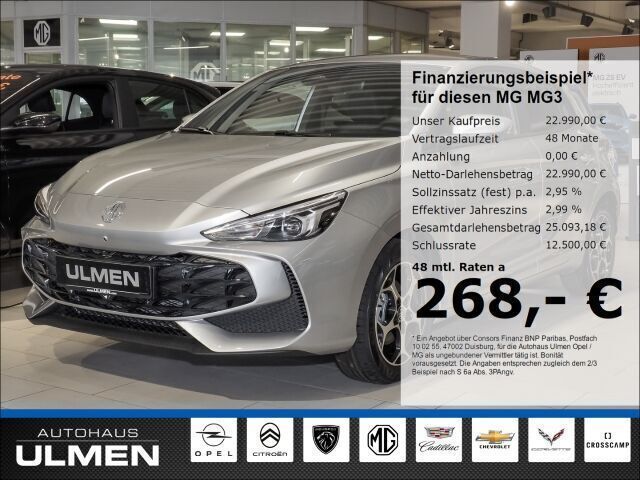 Silber Gebraucht 2025 MG MG3 Luxury Kleinwagen | 22.990 € (Fairer Preis) - Bild 1/4