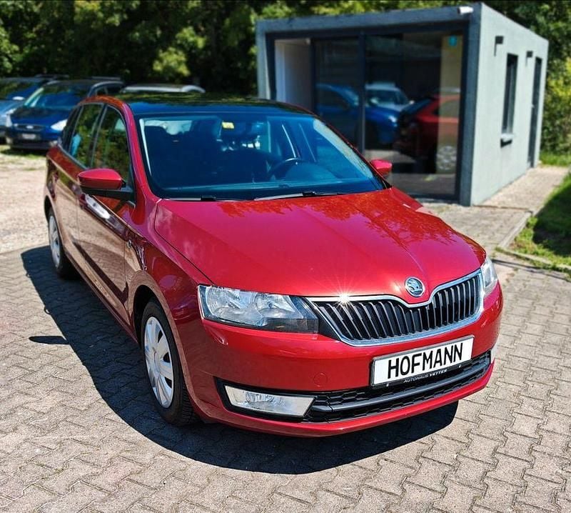 Rot Gebraucht 2014 Skoda Rapid Elegance Limousine | 4.999 € (Superpreis) - Bild 1/4