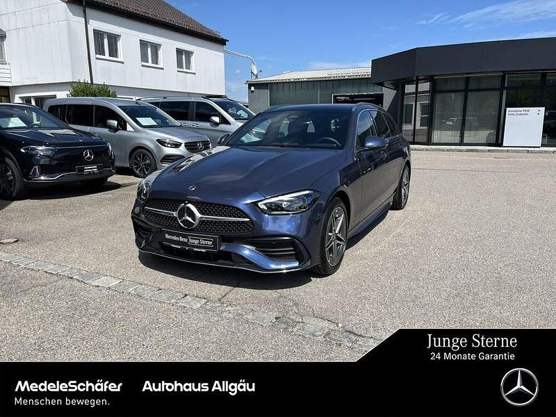 Blau Gebraucht 2024 Mercedes C300e AMG Limousine | 42.960 € (Guter Preis) - Bild 1/4