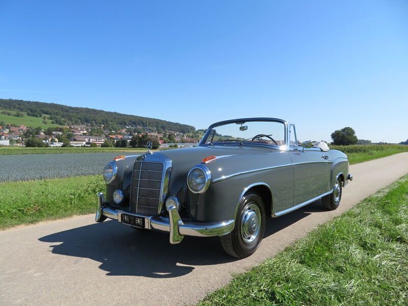 Grau Gebraucht 1957 Mercedes 220 Cabrio | 138.000 € - Bild 1/4