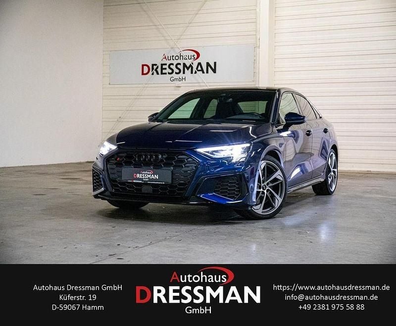 Navarrablau metallic Gebraucht 2022 Audi S3 Sport Limousine | 38.660 € (Fairer Preis) - Bild 1/4