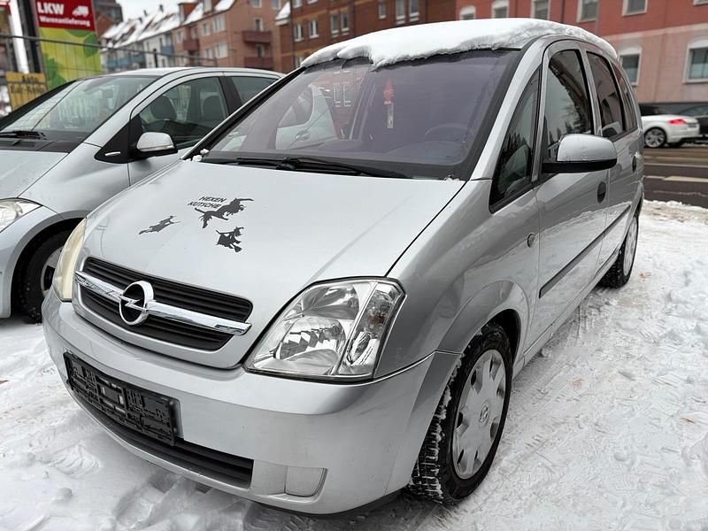 Silber Gebraucht 2004 Opel Meriva Enjoy Van / Kleinbus | 850 € (Superpreis) - Bild 1/4