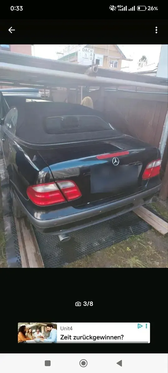 Gebraucht Mercedes CLK320 218 PS (160 kW) 1999 Schwarz Cabrio