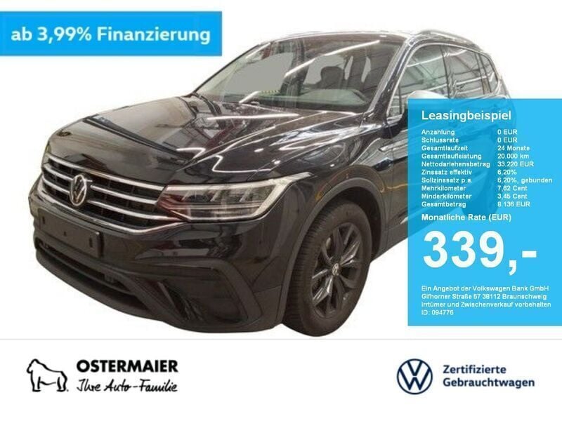 Schwarz Gebraucht 2024 VW Tiguan Allspace Move SUV | 33.220 € (Superpreis) - Bild 1/4
